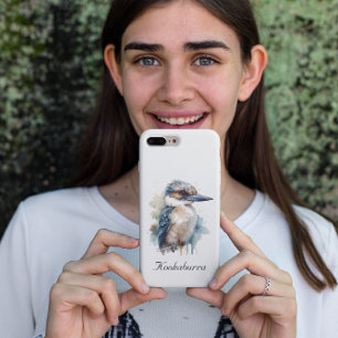 Schattigee Kookaburra op een Branch, custom Case-Mate iPhone Case
