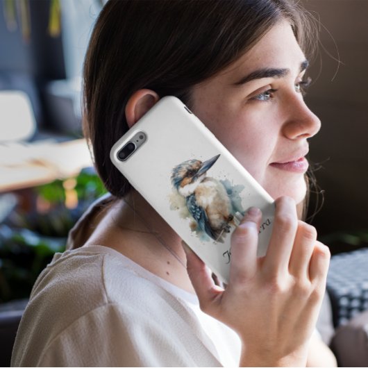 Schattigee Kookaburra op een Branch, custom Case-Mate iPhone Case