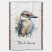 Schattigee Kookaburra op een Branch, custom Deken (Voorkant Verticaal)