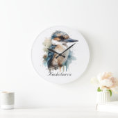 Schattigee Kookaburra op een Branch, custom Grote Klok (Huis)