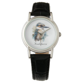 Schattigee Kookaburra op een Branch, custom Horloge