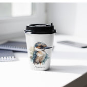 Schattigee Kookaburra op een Branch, custom Papieren Bekers