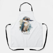Schattigee Kookaburra op een Branch, custom Schort (Voorkant)