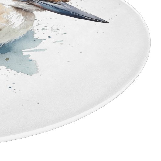 Schattigee Kookaburra op een Branch, custom Snijplank (Hoek)