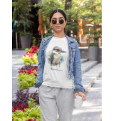 Schattigee Kookaburra op een Branch, custom T-shirt