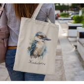 Schattigee Kookaburra op een Branch, custom Tote Bag