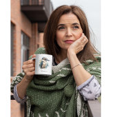 Schattigee Kookaburra op een Branch, custom Tweekleurige Koffiemok