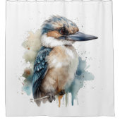 Schattigee Kookaburra op een Branch Douchegordijn (Voorkant)