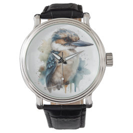 Schattigee Kookaburra op een Branch Horloge