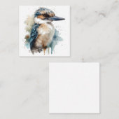 Schattigee Kookaburra op een Branch Notitiekaartje (Voorkant / Achterkant)