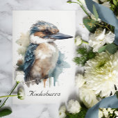 Schattigee Kookaburra op een Tak, op maat Bedankkaart
