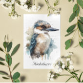 Schattigee Kookaburra op een Tak, op maat Bedankkaart
