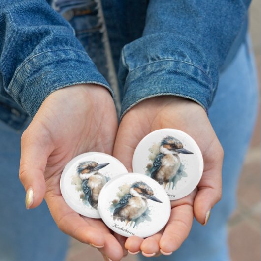 Schattigee Kookaburra op een Tak, op maat Magneet