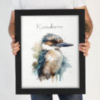 Schattigee Kookaburra op een Tak, op maat