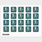 Schattigee kookpauw aanpasbaar vierkante sticker (Vel)