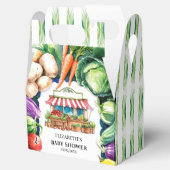 Schattigee kool Farmer's Market Baby shower Bedankdoosjes (Geopend)
