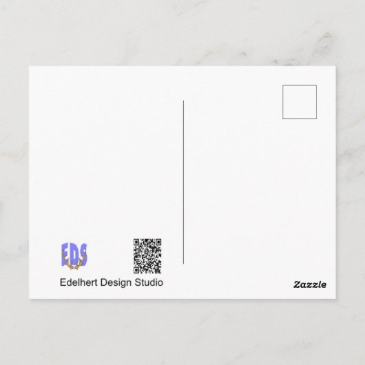 Schattigee Kool Witte Vlinder DIY Briefkaart (Achterkant)