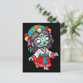 Schattigee koreaanse zombie briefkaart (Staand voorkant)