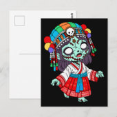Schattigee koreaanse zombie briefkaart (Voorkant / Achterkant)