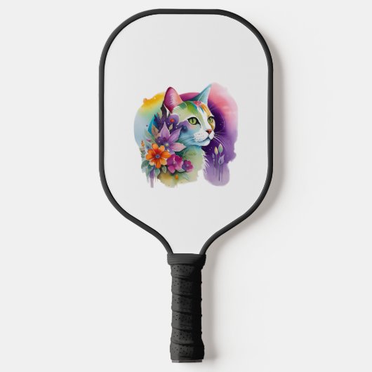 Schattigee kosmische bohemian cat pickleball paddle (Voorkant)