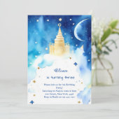 Schattigee kosmische galactische verjaardag kaart (Staand voorkant)