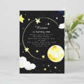 Schattigee Kosmische Kinderen Verjaardag Kaart (Staand voorkant)