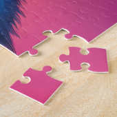 Schattigee Kosmische Kitten Levendige Surrealistis Legpuzzel (Zijkant)