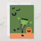 Schattigee kostuum Halloween Feestuitnodiging Kaart (Achterkant)