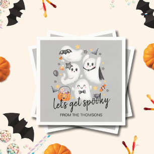 Schattigee Kostuum Spooky Ghost Pumpkin Halloween Servet