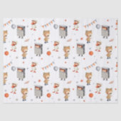 Schattigee Kostuumdieren Kinderen Verjaardag Tissuepapier (Voorkant)