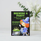 Schattigee Kostuumwedstrijd Halloween Party Briefkaart (Staand voorkant)