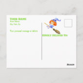 Schattigee Kostuumwedstrijd Halloween Party Briefkaart (Achterkant)