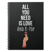 Schattigee Kpop Gift Ideeën Lover Finger Heart Notitieboek (Voorkant)