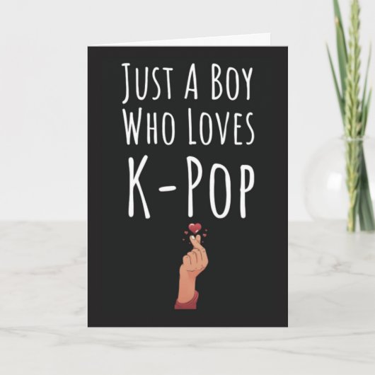 Schattigee KPOP Kaarten voor Boys K Pop (Voorkant)