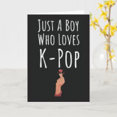 Schattigee KPOP Kaarten voor Boys K Pop (Gele Bloem)