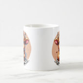 Schattigee kraai koffieverslaafde koffiemok (Center)