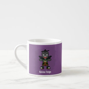 Schattigee kraai Tengu Yokai - Japanse folklore Espresso Kop