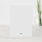 Schattigee krab kerstnaam folie wenskaart (Achterkant)