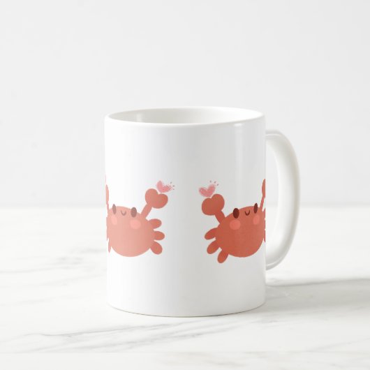 Schattigee krab Koffie mok (Voorkant rechts)