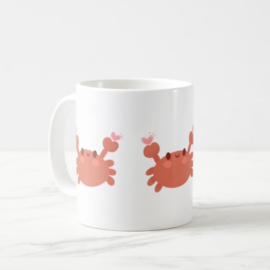 Schattigee krab Koffie mok (Voorkant links)