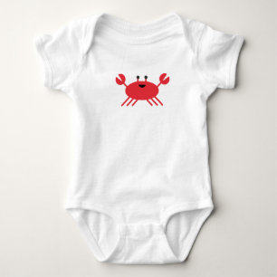 Schattigee krab nautische oceaan anker zeilromper romper