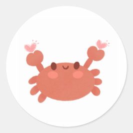 Schattigee krab sticker