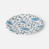 Schattigee krab Zee Dieren Jongen Happy Birthday P Papieren Bordje (Gekanteld)