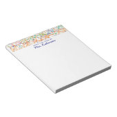 Schattigee krabbels leraar van het bureau van notitieblok (Schuin)