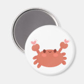 Schattigee krabmagneet magneet (Voorkant / Achterkant)