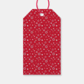 Schattigee krans foto Lijst Vrolijk kerstfeest Cadeaulabel (Achterkant)