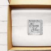 Schattigee krant Baby shower dank u voor Sticker