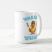 Schattigee krijger vrouw viking chicken koffiemok (Voorkant rechts)