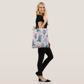 Schattigee krokodil, alligatorpatroon. tote bag (Op model)