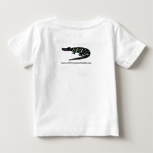 Schattigee krokodil - Bedreigde dieren - (Achterkant)